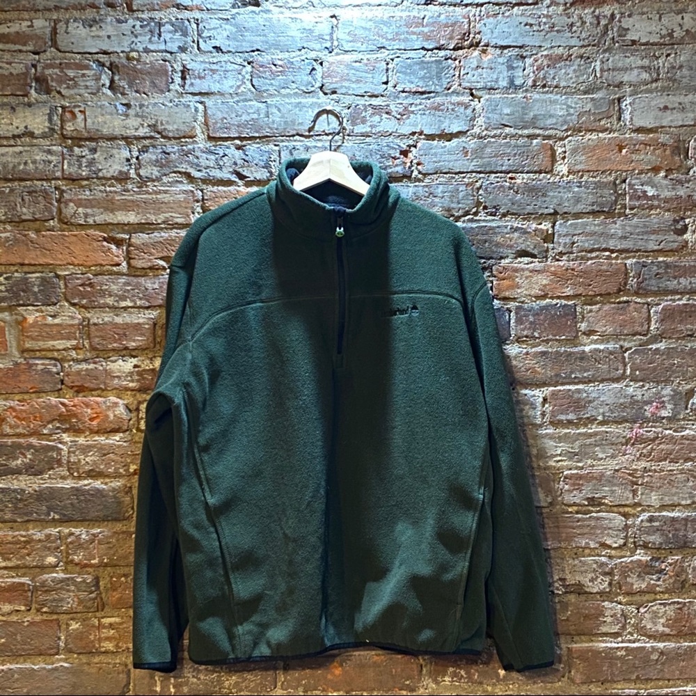 Timberland Green Fleece Zip Up Jacket